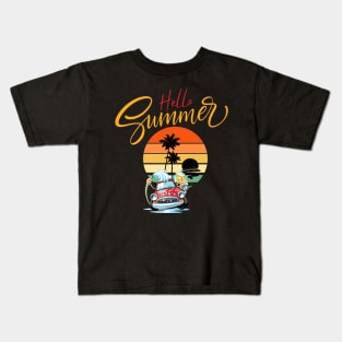 hello summer nice  t-shir for this summer Kids T-Shirt